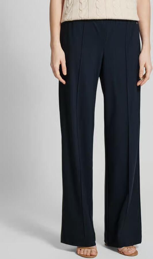 RAFFAELLO ROSSI Straight leg stoffen broek met vaste persplooien model 'COSMEA' - Foto 4