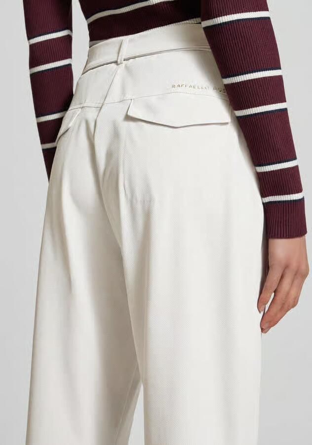 RAFFAELLO ROSSI Straight leg stoffen broek met verkort model 'IRA'