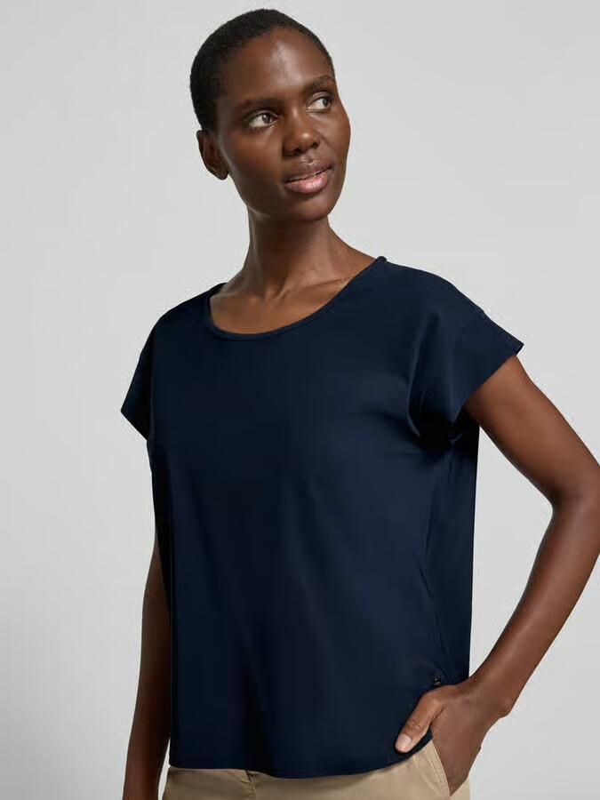RAFFAELLO ROSSI T-shirt met labelapplicatie model 'GRIT'