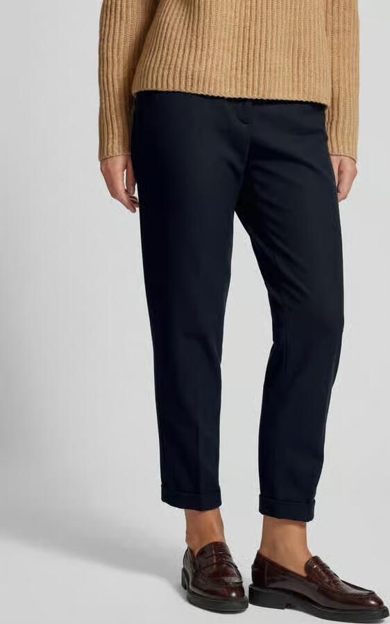 RAFFAELLO ROSSI Tapered fit stoffen broek met persplooien model 'UTE' - Foto 2
