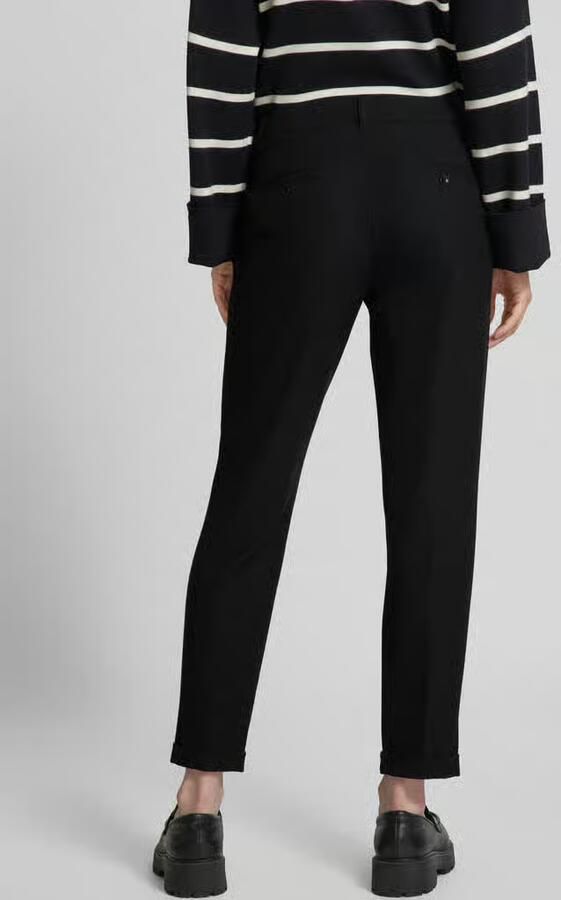 RAFFAELLO ROSSI Tapered fit stoffen broek met persplooien model 'UTE'