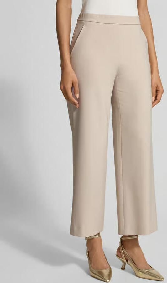 RAFFAELLO ROSSI Wide leg stoffen broek met verkort model 'PALINA' - Foto 10