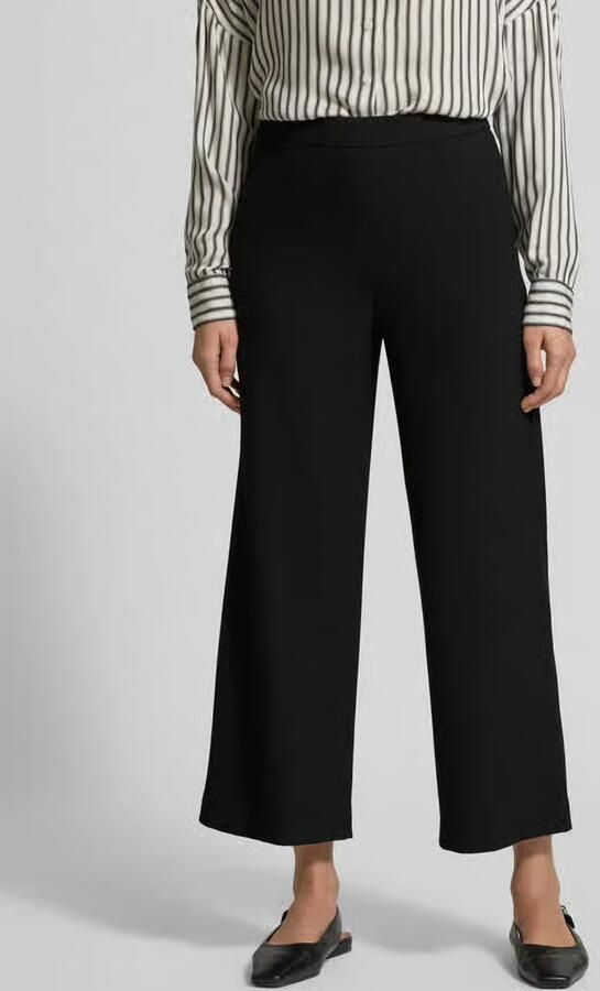 RAFFAELLO ROSSI Wide leg stoffen broek met verkort model 'PALINA' - Foto 8
