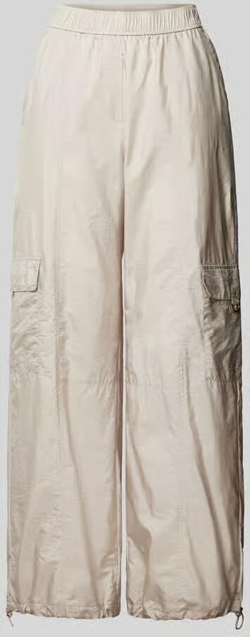 RAFFAELLO ROSSI Wide leg cargobroek met elastische band model 'PASCALE' - Foto 2