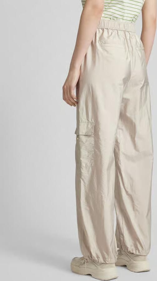 RAFFAELLO ROSSI Wide leg cargobroek met elastische band model 'PASCALE' - Foto 3