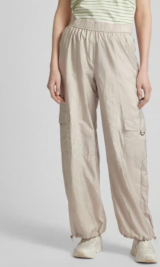 RAFFAELLO ROSSI Wide leg cargobroek met elastische band model 'PASCALE' - Foto 2