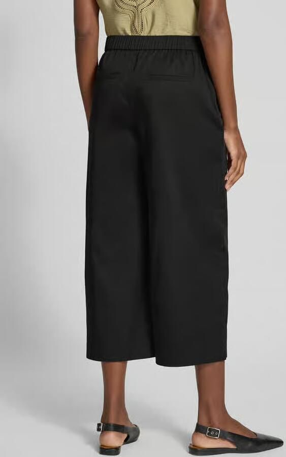 RAFFAELLO ROSSI Wide leg culotte met strik en elastische band model 'JOLIE'