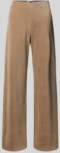 RAFFAELLO ROSSI Wide leg stoffen broek met structuurmotief model 'ELAINE'
