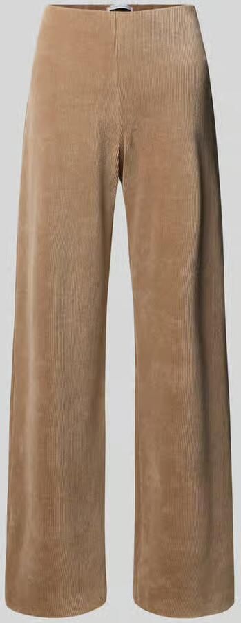 RAFFAELLO ROSSI Wide leg stoffen broek met structuurmotief model 'ELAINE'