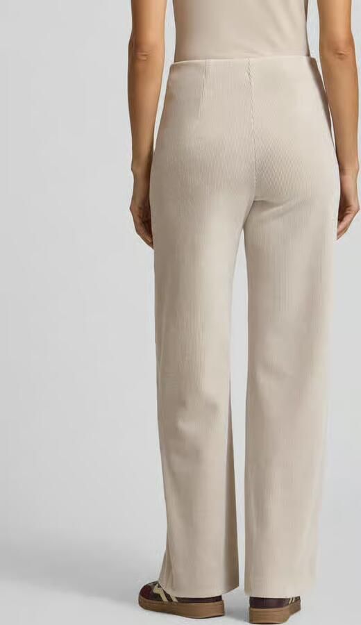 RAFFAELLO ROSSI Wide leg stoffen broek met structuurmotief model 'ELAINE'