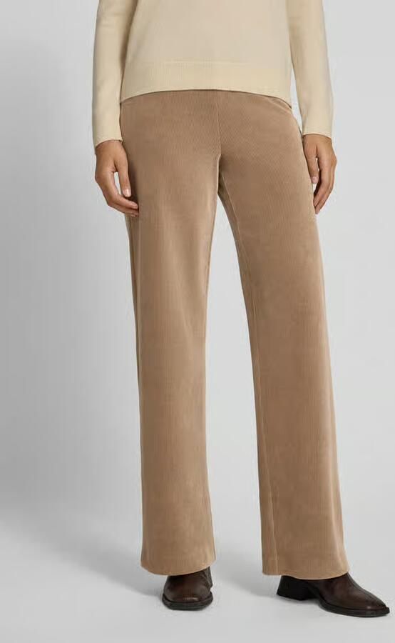 RAFFAELLO ROSSI Wide leg stoffen broek met structuurmotief model 'ELAINE' - Foto 3