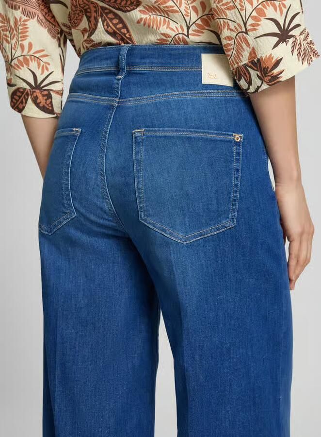 RAFFAELLO ROSSI Wide leg jeans in verkorte pasvorm model 'SVENTY 7 8'