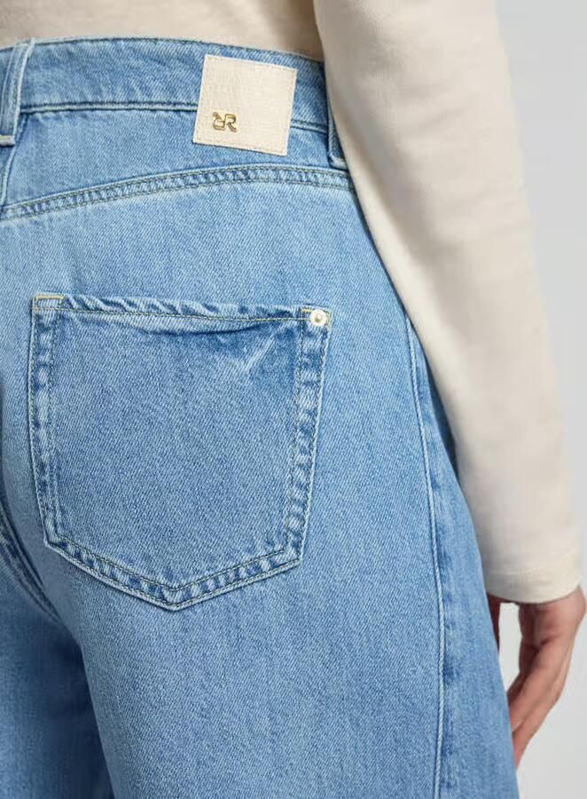 RAFFAELLO ROSSI Wide leg jeans met franjes model 'SENA'
