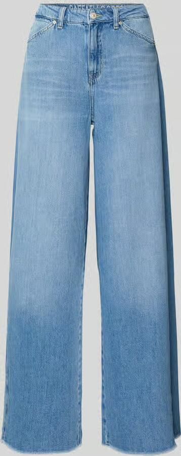 RAFFAELLO ROSSI Wide leg jeans met franjes model 'SENA' - Foto 2