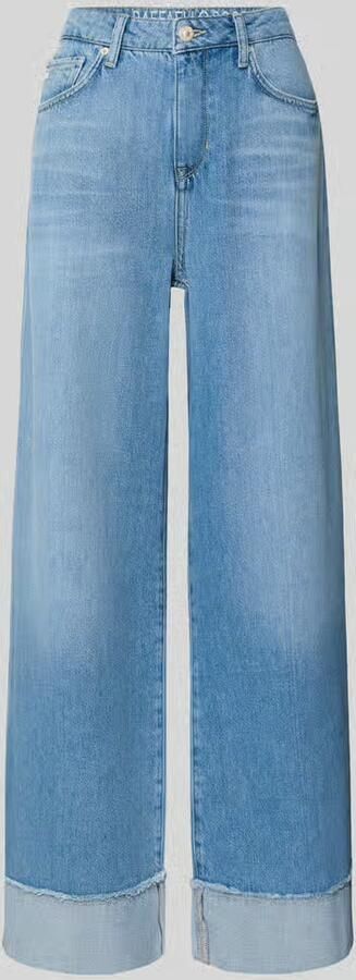 RAFFAELLO ROSSI Wide leg jeans met omslag model 'SVETNY TURN UP' - Foto 2