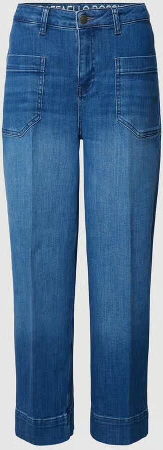 RAFFAELLO ROSSI Wide leg jeans met persplooien model 'MIRU' - Foto 3