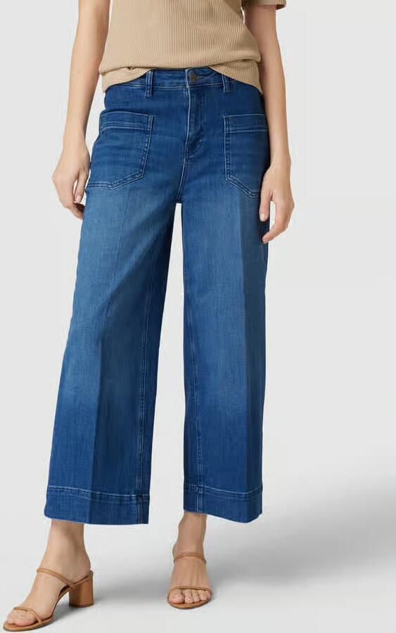 RAFFAELLO ROSSI Wide leg jeans met persplooien model 'MIRU' - Foto 2