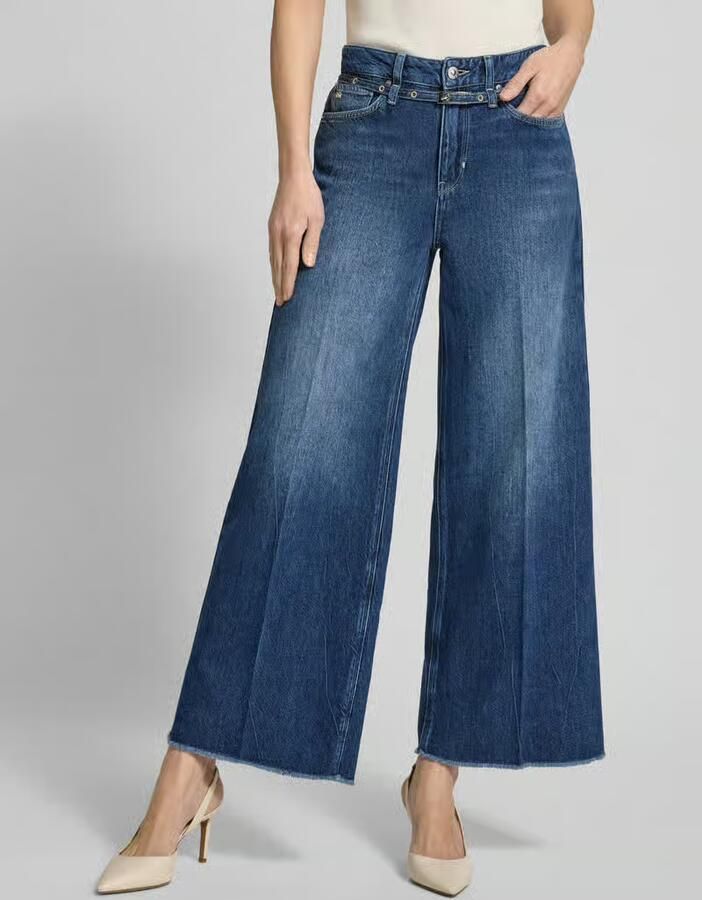 RAFFAELLO ROSSI Wide Leg Jeans met riem model 'SVENTY' - Foto 2
