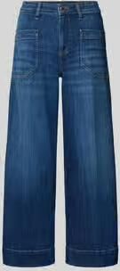 RAFFAELLO ROSSI Wide leg jeans van katoenmix model 'MIRU 6 8'