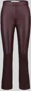RAFFAELLO ROSSI Wide leg kunstleren broek van viscosemix model 'MACY' - Foto 5