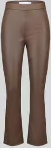 RAFFAELLO ROSSI Wide leg kunstleren broek van viscosemix model 'MACY' - Foto 5