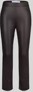 RAFFAELLO ROSSI Regular fit broek in leerlook in verkort model 'MACY'