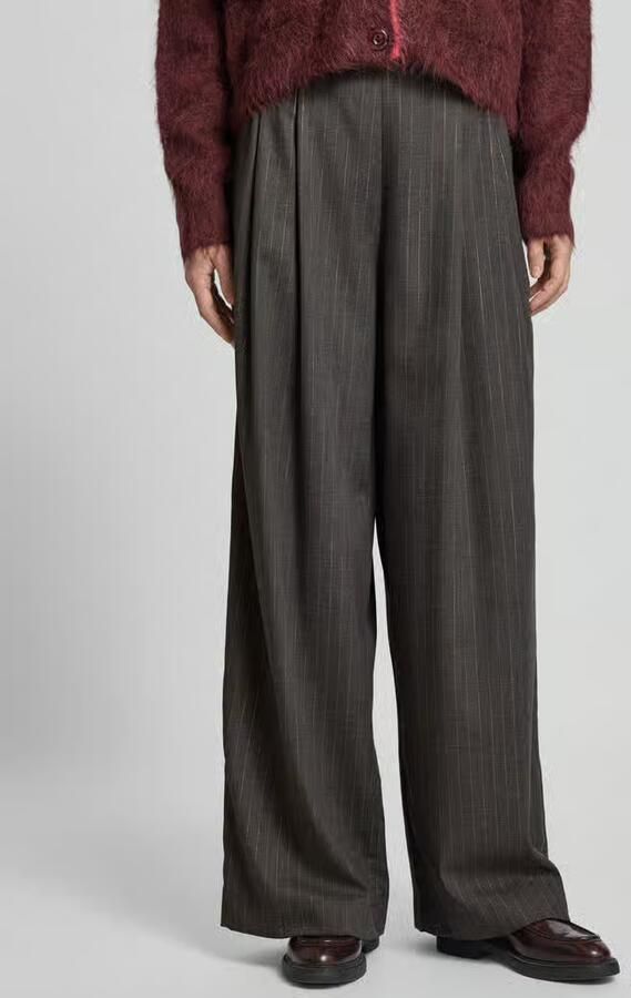 RAFFAELLO ROSSI Wide leg stoffen broek met bandplooien model 'DOMINIQUE' - Foto 2