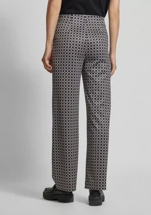 RAFFAELLO ROSSI Wide leg stoffen broek met elastische band model 'ELAINE'