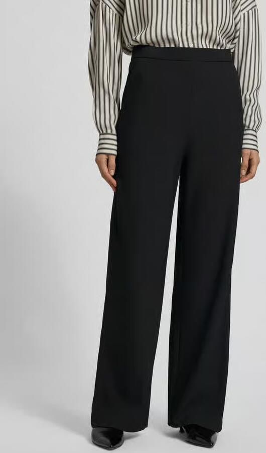 RAFFAELLO ROSSI Wide leg stoffen broek met elastische band Model 'PALINA' - Foto 4
