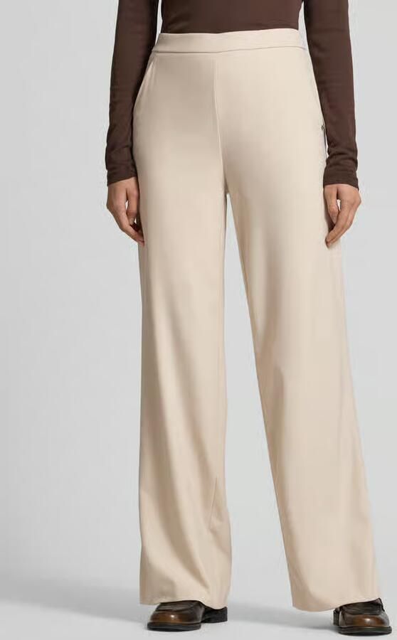 RAFFAELLO ROSSI Wide leg stoffen broek met elastische band Model 'PALINA' - Foto 4