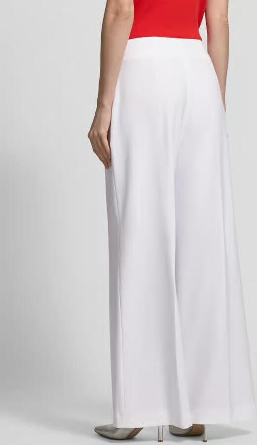RAFFAELLO ROSSI Wide leg stoffen broek met structuurmotief model 'AGATHA' - Foto 3