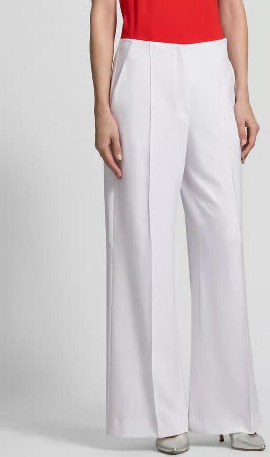 RAFFAELLO ROSSI Wide leg stoffen broek met structuurmotief model 'AGATHA' - Foto 2