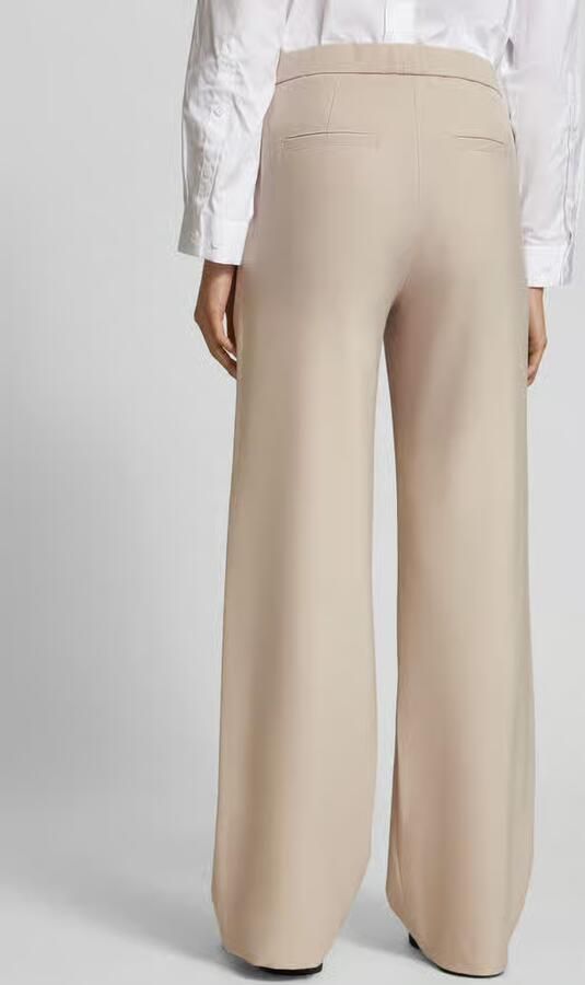 RAFFAELLO ROSSI Wide leg stoffen broek met structuurmotief model 'PALINA'