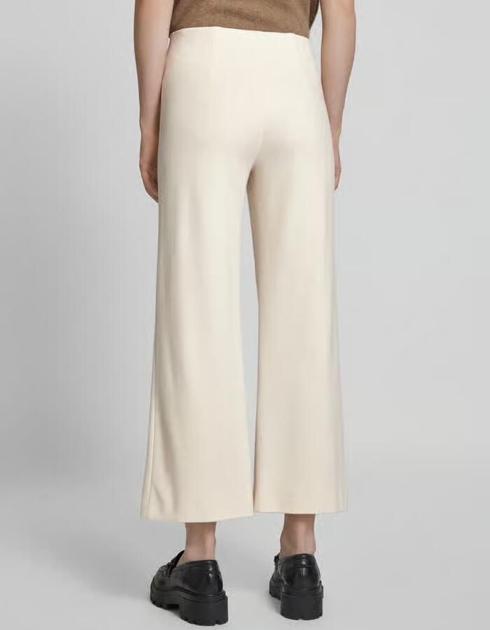 RAFFAELLO ROSSI Wide leg stoffen broek met vaste persplooien model 'ELAINE' - Foto 3
