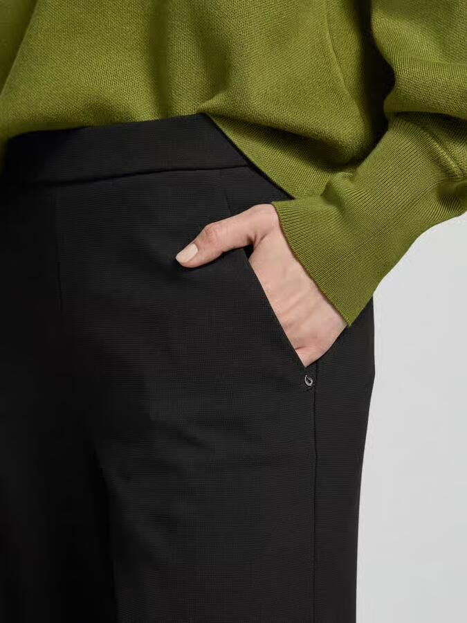 RAFFAELLO ROSSI Wide leg stoffen broek met verkort model 'PALINA' - Foto 4