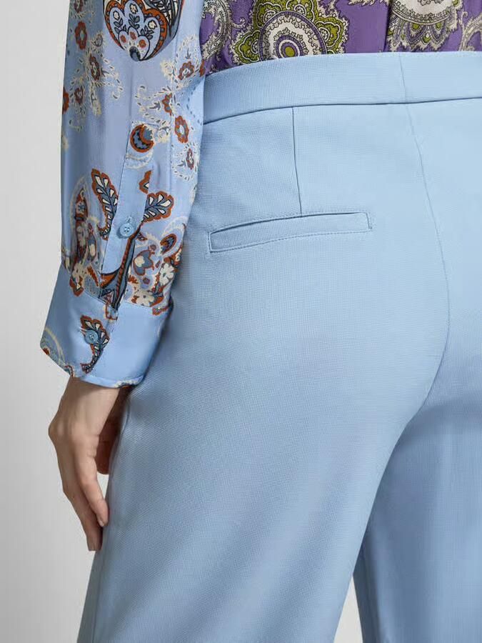 RAFFAELLO ROSSI Wide leg stoffen broek met verkort model 'PALINA' - Foto 2