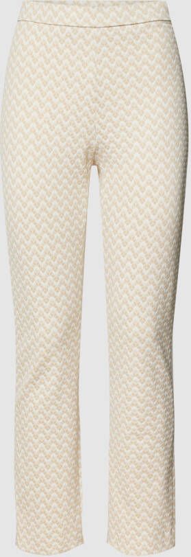 RAFFAELLO ROSSI Slim fit comfortbroek met all-over motief model 'MACY'