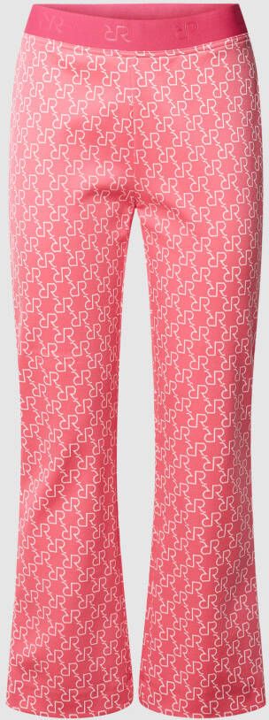 RAFFAELLO ROSSI Slim fit comfortbroek met labelprint model Macy G.