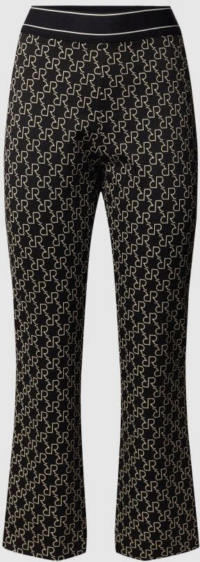 RAFFAELLO ROSSI Stoffen broek met all-over motief model 'Macy'