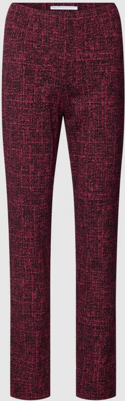RAFFAELLO ROSSI Stoffen broek met structuurmotief model 'PENNY'