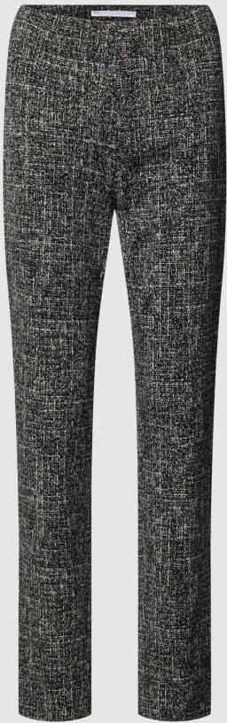 RAFFAELLO ROSSI Stoffen broek met structuurmotief model 'PENNY'
