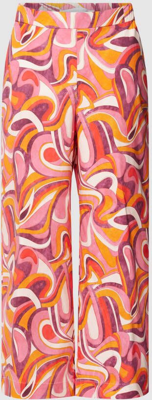 RAFFAELLO ROSSI Stoffen broek met verkorte pasvorm