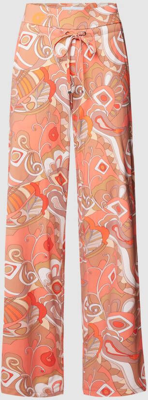 RAFFAELLO ROSSI Straight fit broek met all-over print model 'CANDICE'