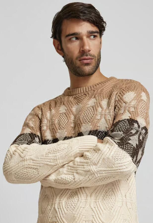 RAGMAN Gebreide pullover met labeldetail