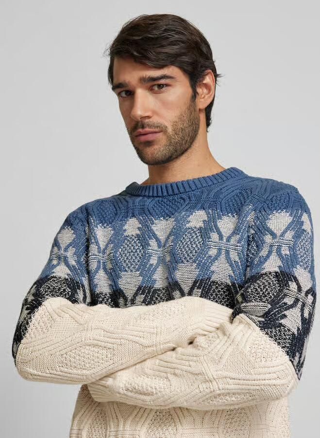 RAGMAN Gebreide pullover met labeldetail