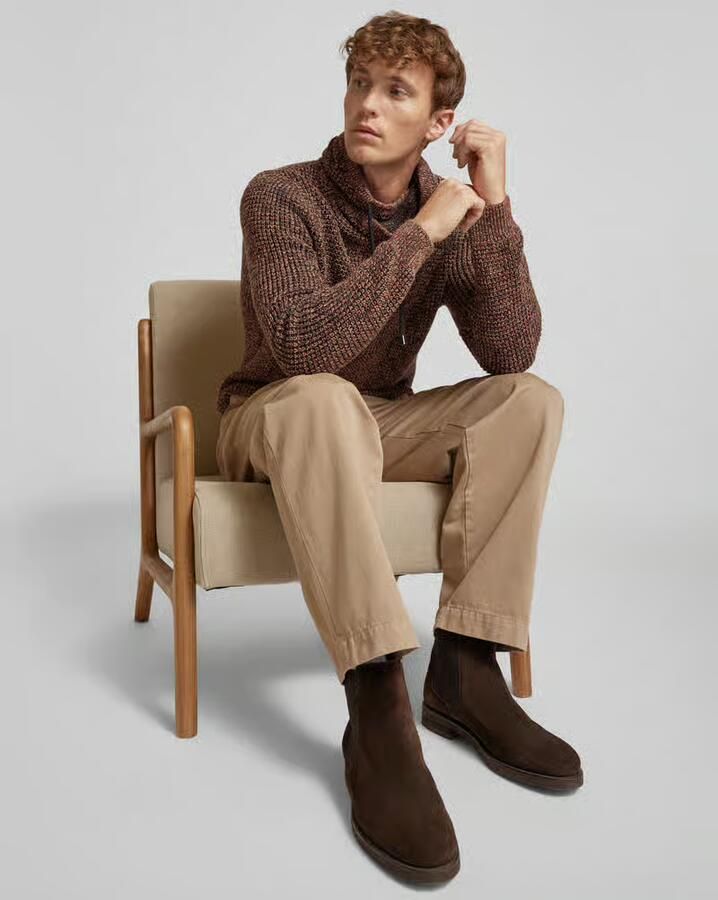 RAGMAN Gebreide pullover met ribboorden