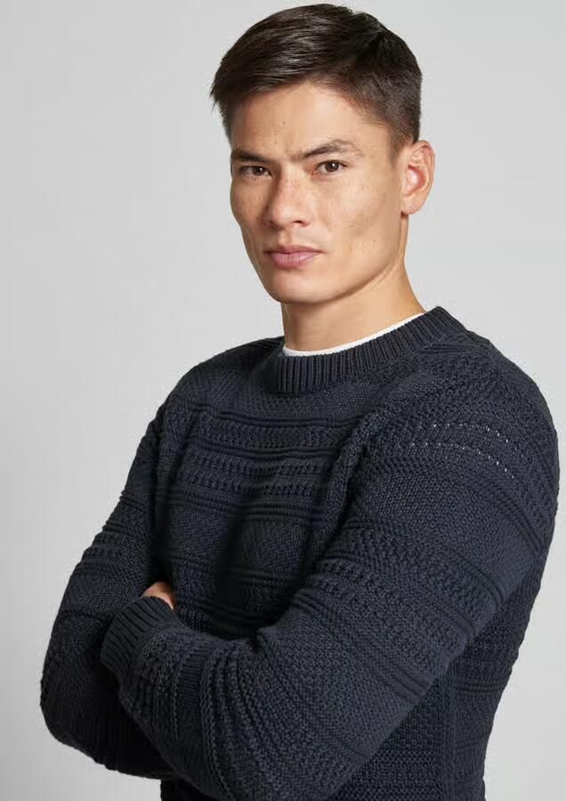RAGMAN Gebreide pullover met ronde hals