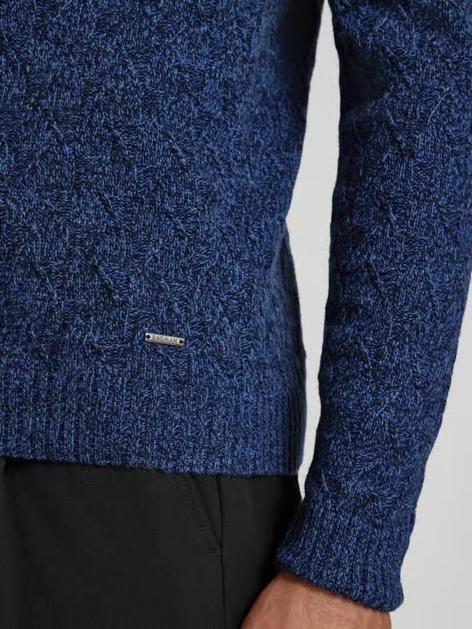 RAGMAN Gebreide pullover met structuurmotief