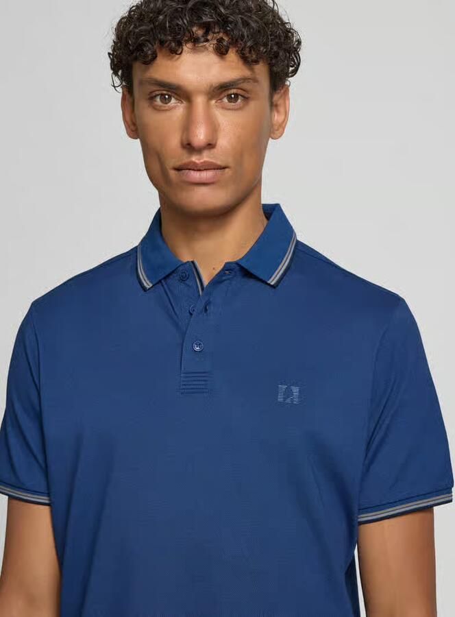 RAGMAN modern fit poloshirt met logoprint model 'Keep Dry'