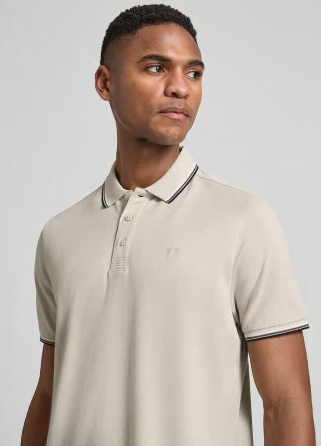 RAGMAN modern fit poloshirt met logoprint model 'Keep Dry'